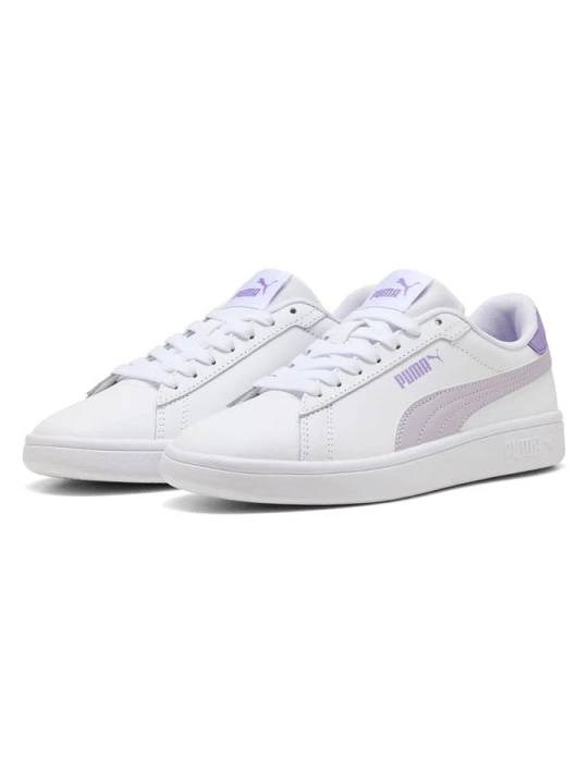 Zdjęcie produktu Puma Skórzane sneakersy "Puma Smash 3.0 L" w kolorze biało-fioletowym rozmiar: 38, 5