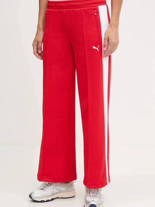 Zdjęcie produktu Puma spodnie dresowe T7 Low Rise czerwony