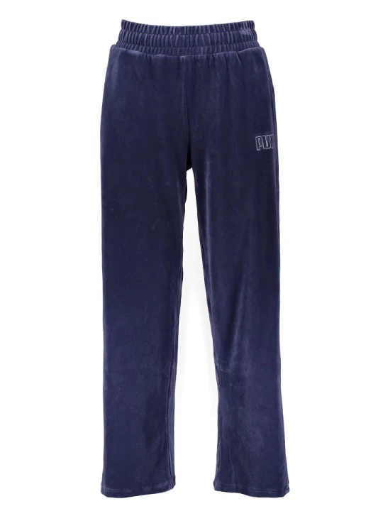 Zdjęcie produktu Puma Spodnie dresowe "Essentials Plus Velour" w kolorze granatowym rozmiar: L
