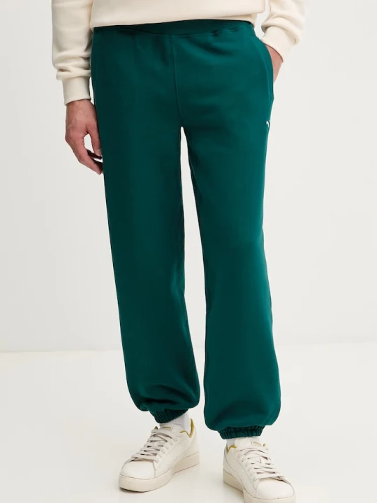 Zdjęcie produktu Puma spodnie dresowe męskie bawełniane MMQ Sweatpants turkusowy