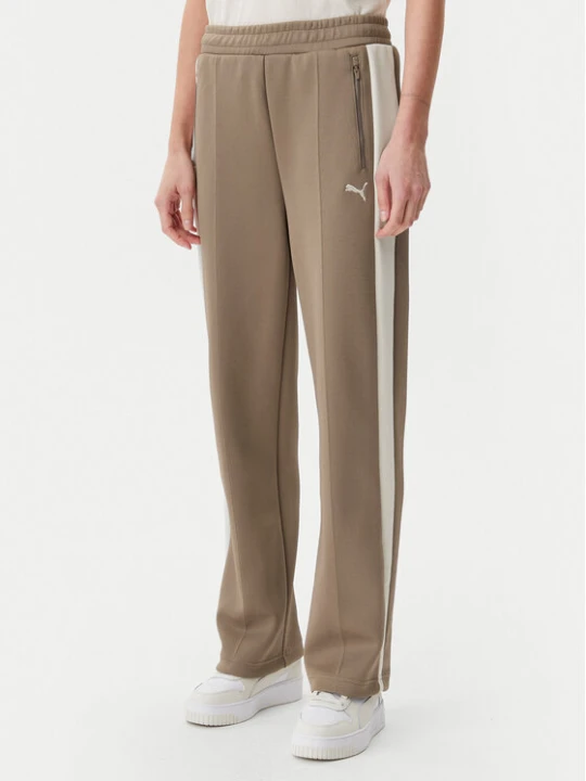 Zdjęcie produktu Puma Spodnie dresowe T7 Always On 629797 Brązowy Straight Fit