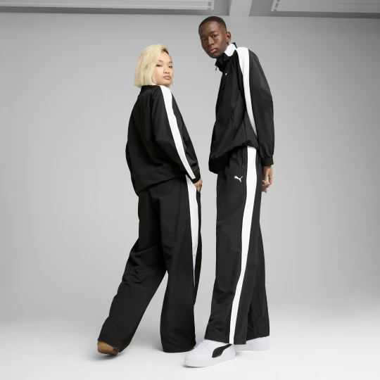 Zdjęcie produktu PUMA Spodnie dresowe unisex T7 o kroju oversize, Odzież, Czarny