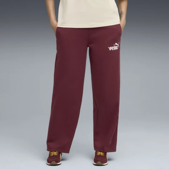 Zdjęcie produktu PUMA Spodnie spodnie o prostym kroju Essentials Nature 2.0 Comfort z logo, Akcesoria, Czerwony