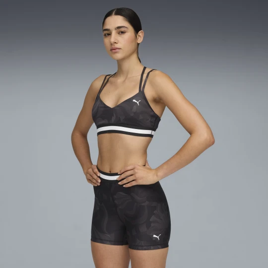 Zdjęcie produktu PUMA Stanik FLORAL RIBBON z niskim wsparciem, OdzieÅ¼, Czarny