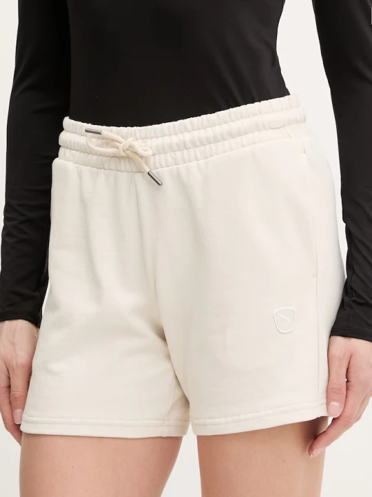 Zdjęcie produktu Puma szorty bawełniane Essential elevated beżowy