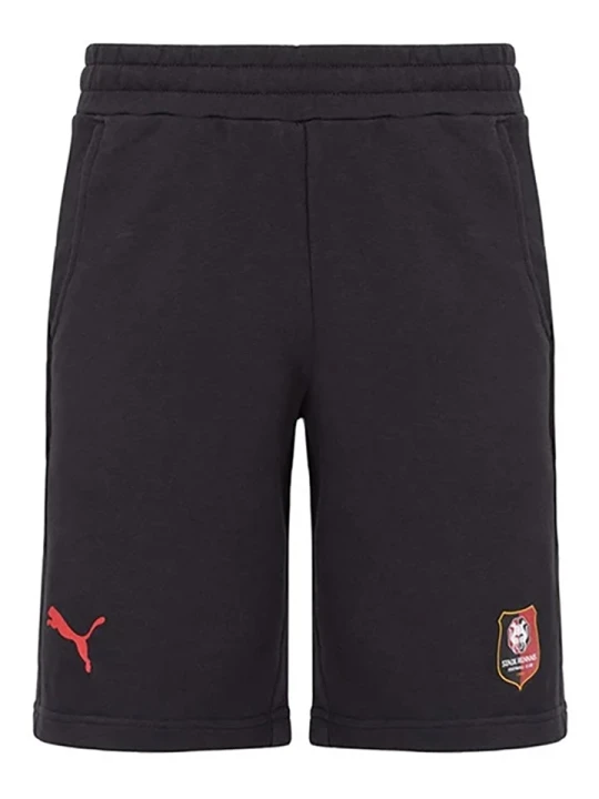 Zdjęcie produktu Puma Szorty dresowe "Stade Rennes Blank" w kolorze czarnym rozmiar: M