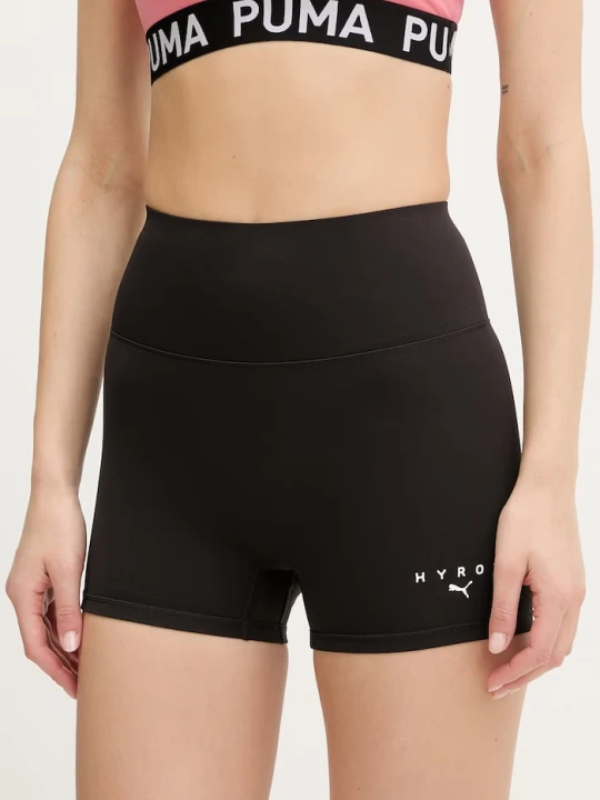 Zdjęcie produktu Puma szorty sportowe damskie Shapeluxe HYROX czarny