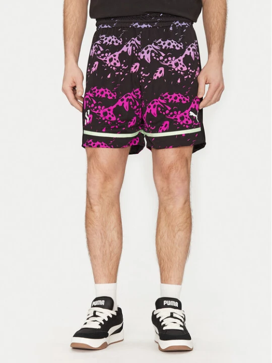 Zdjęcie produktu Puma Szorty sportowe Scoot Purple Lab 631671 Czarny Regular Fit