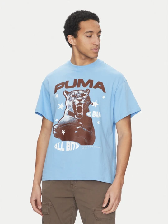 Zdjęcie produktu Puma T-Shirt All Bite 630466 Niebieski Regular Fit