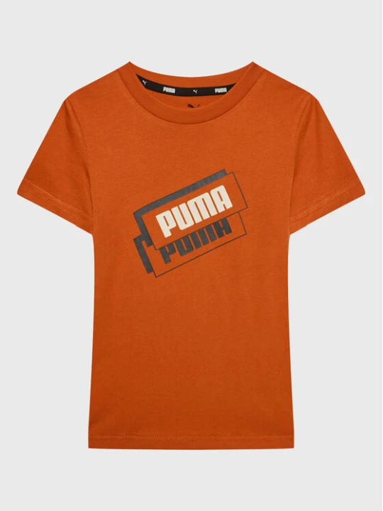 Zdjęcie produktu Puma T-Shirt Alpha Holiday 670109 Pomarańczowy Regular Fit
