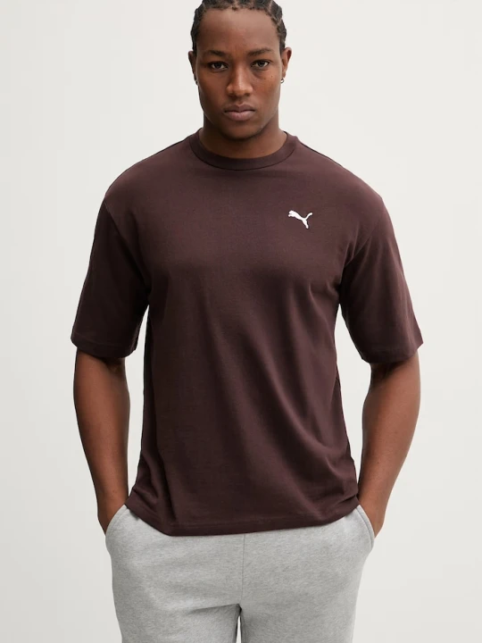 Zdjęcie produktu Puma t-shirt bawełniany brązowy