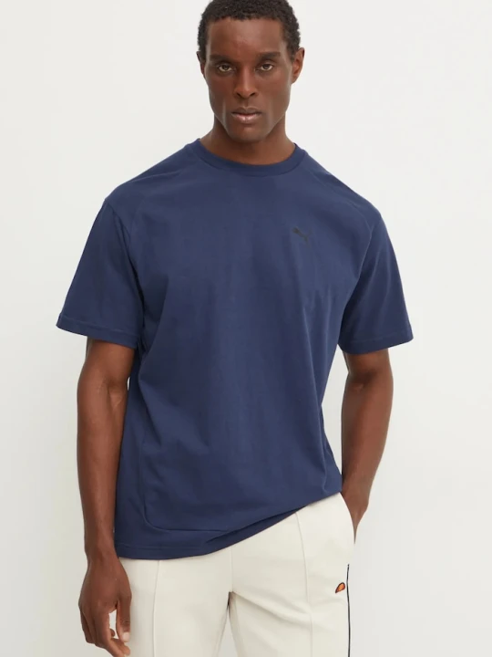 Zdjęcie produktu Puma t-shirt bawełniany granatowy