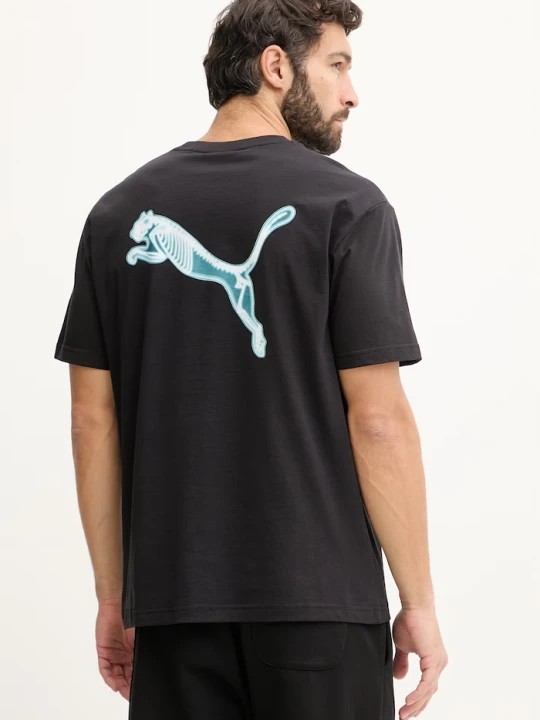 Zdjęcie produktu Puma t-shirt bawełniany GRAPHIC X-Ray czarny