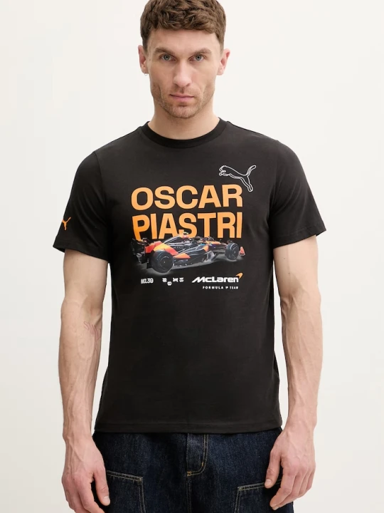 Zdjęcie produktu Puma t-shirt bawełniany McLaren czarny