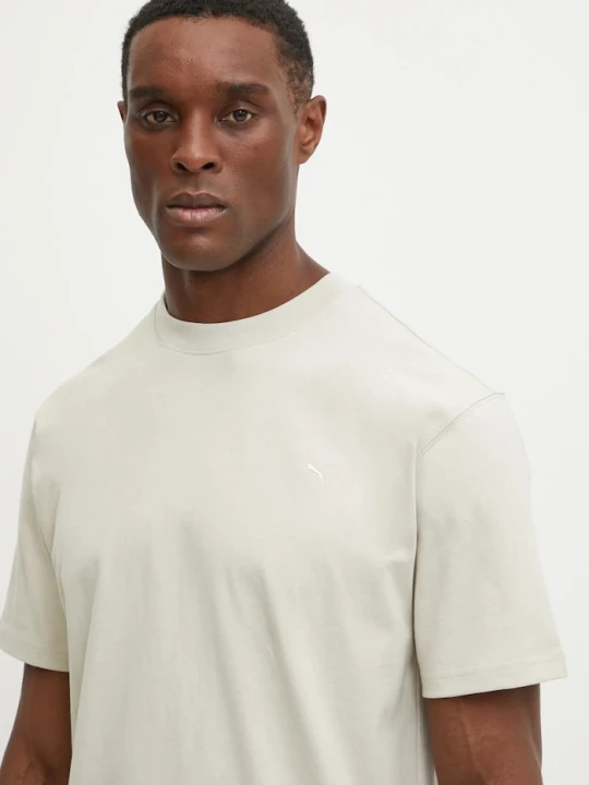 Zdjęcie produktu Puma t-shirt bawełniany MMQ beżowy