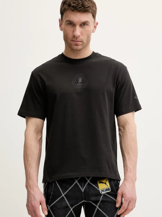 Zdjęcie produktu Puma t-shirt bawełniany PUMA x SKEPTA czarny