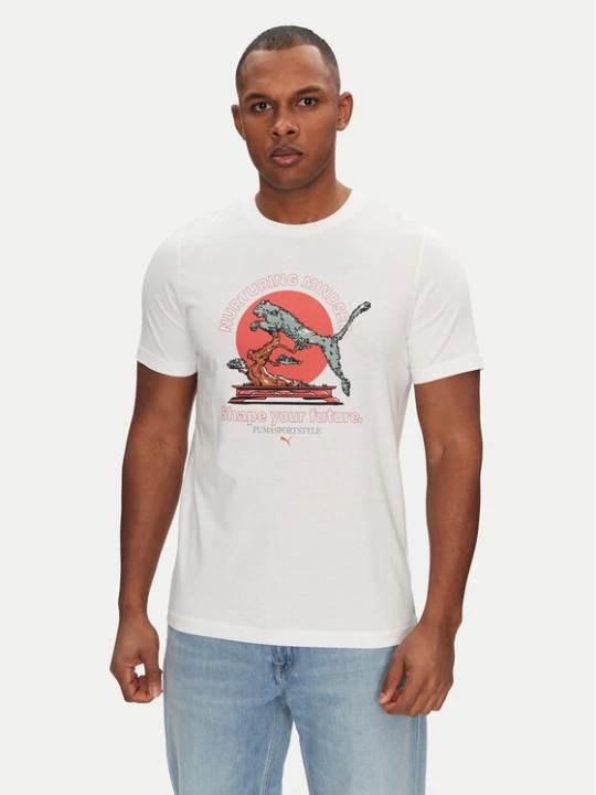 Zdjęcie produktu Puma T-Shirt Bonsai 629634 Biały Regular Fit