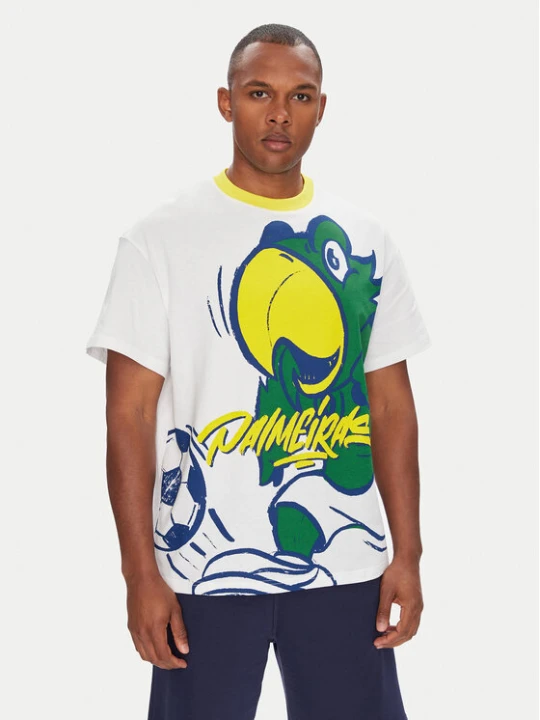 Zdjęcie produktu Puma T-Shirt CWC Hoops x Palmeiras 631705 Biały Regular Fit