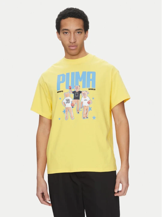Zdjęcie produktu Puma T-Shirt Dylan's World 630257 Żółty Regular Fit