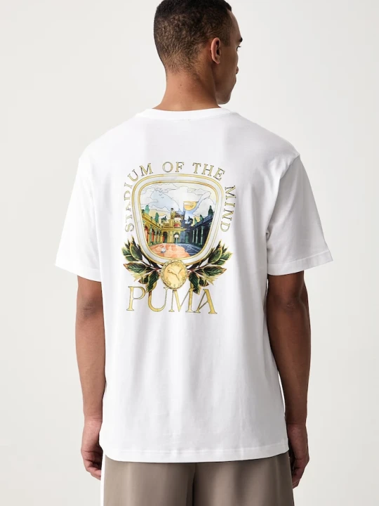 Zdjęcie produktu Puma T-shirt męski bawełniany biały