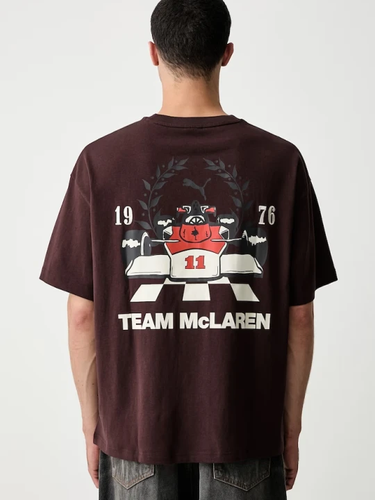 Zdjęcie produktu Puma T-shirt męski bawełniany McLaren brązowy