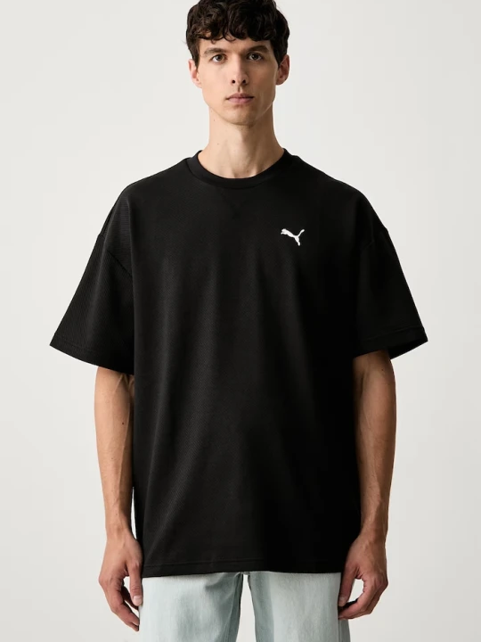 Zdjęcie produktu Puma T-shirt męski z bawełną Essentials Elevated czarny