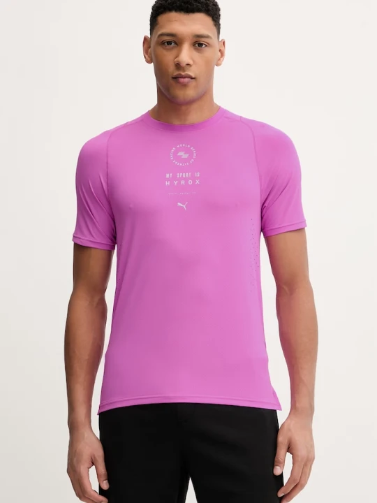 Zdjęcie produktu Puma t-shirt treningowy męski Dryelite HYROX fioletowy