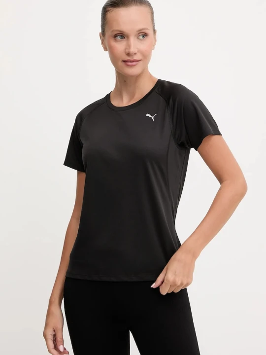 Zdjęcie produktu Puma T-shirt treningowy damski bawełniany Run Velocity czarny