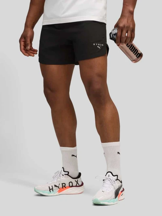 Zdjęcie produktu PUMA x HYROX - Szorty sportowe o regularnym kroju z ultralekkiego materiału Czarny