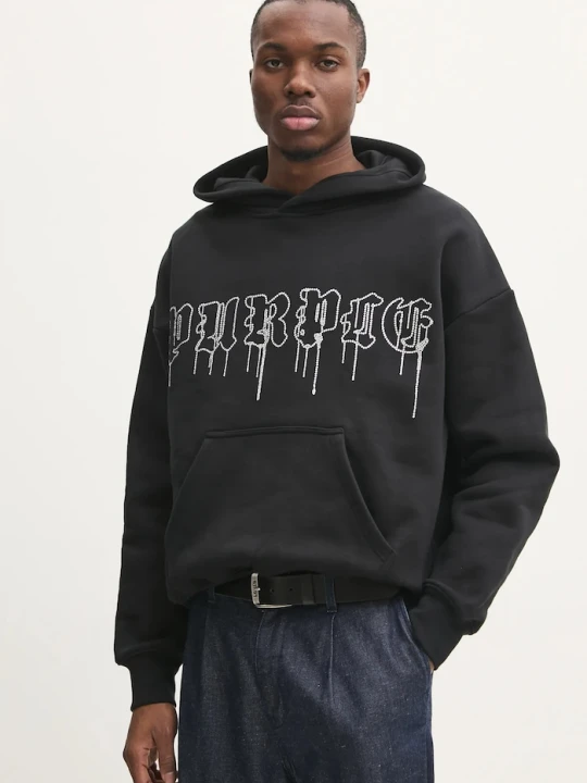 Zdjęcie produktu PURPLE BRAND bluza bawełniana HWT FLEECE PO HOODY czarny