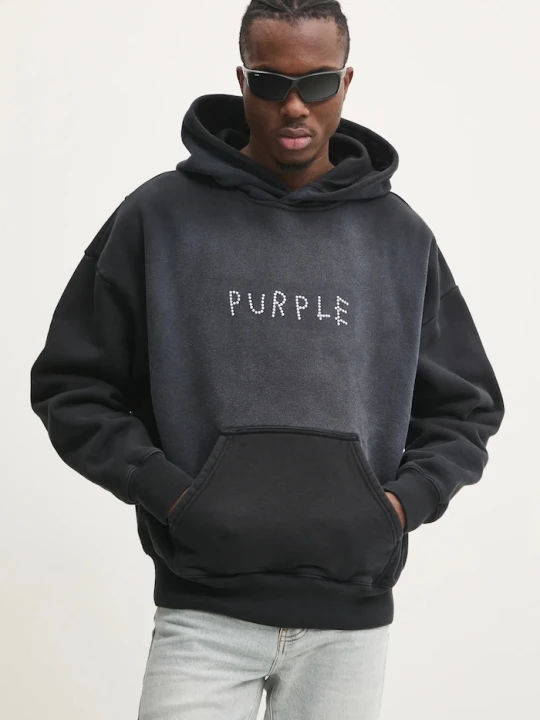 Zdjęcie produktu PURPLE BRAND bluza bawełniana HWT FLEECE PO HOODY szary
