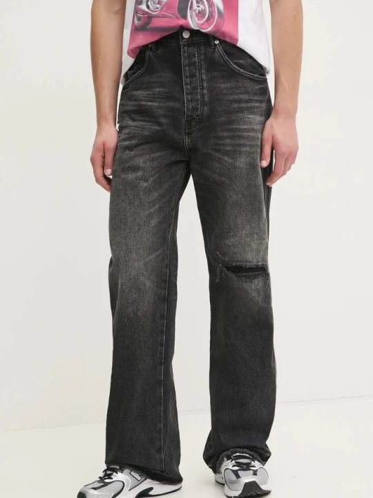 Zdjęcie produktu PURPLE BRAND jeansy CONCORDE RIP REPAIR czarny