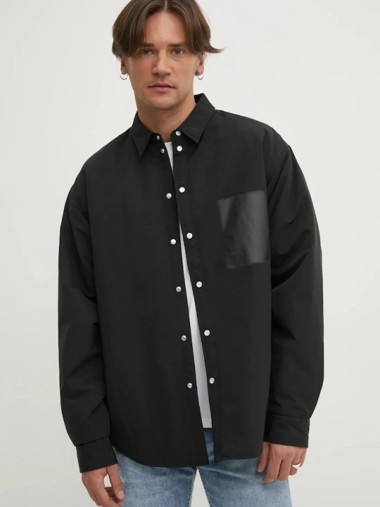 Zdjęcie produktu PURPLE BRAND kurtka SNAP FRONT SHIRT JACKET czarny
