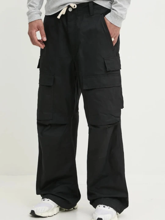 Zdjęcie produktu PURPLE BRAND spodnie bawełniane WOVEN CARGO PANT czarny
