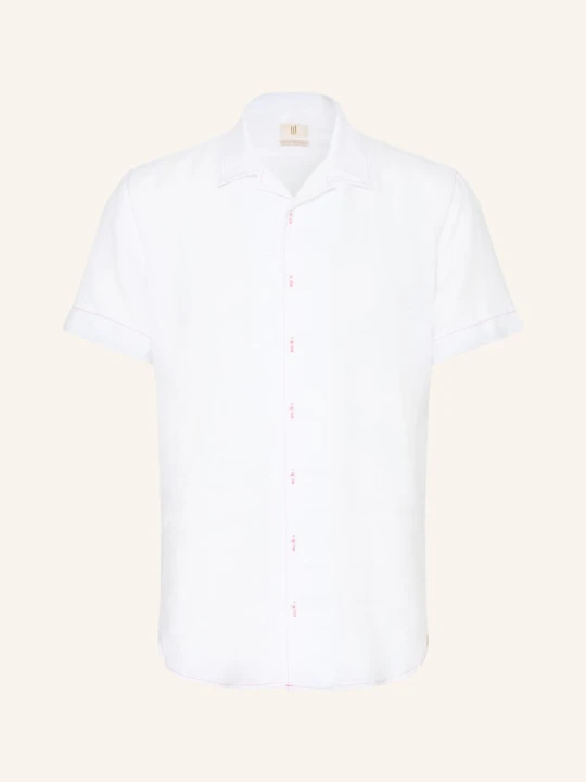 Zdjęcie produktu q1 Manufaktur Koszula Wypoczynkowa Olly Slim Relaxed Fit Z Lnu weiss