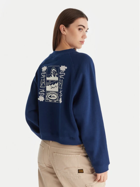 Zdjęcie produktu Quiksilver Bluza Graphic Crew EQWFT03198 Granatowy Regular Fit