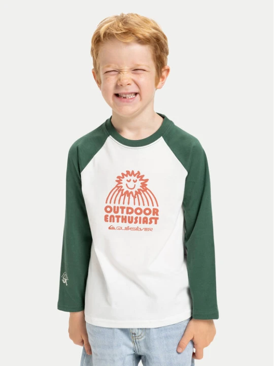 Zdjęcie produktu Quiksilver Bluzka Ev Spot On Raglan EQKZT03574 Biały Regular Fit