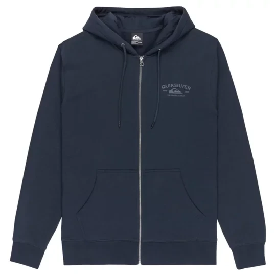 Zdjęcie produktu Quiksilver Chest Logo Zip Hoodie EQYFT05135-KTP0, Męskie, Granatowe, bluzy, bawełna, rozmiar: M