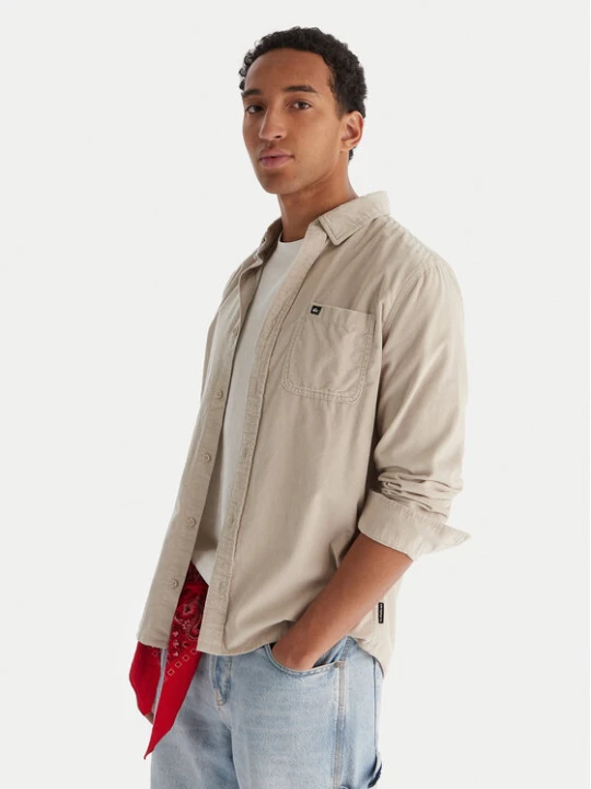 Zdjęcie produktu Quiksilver Koszula Smoke Trail EQYWT04652 Beżowy Regular Fit