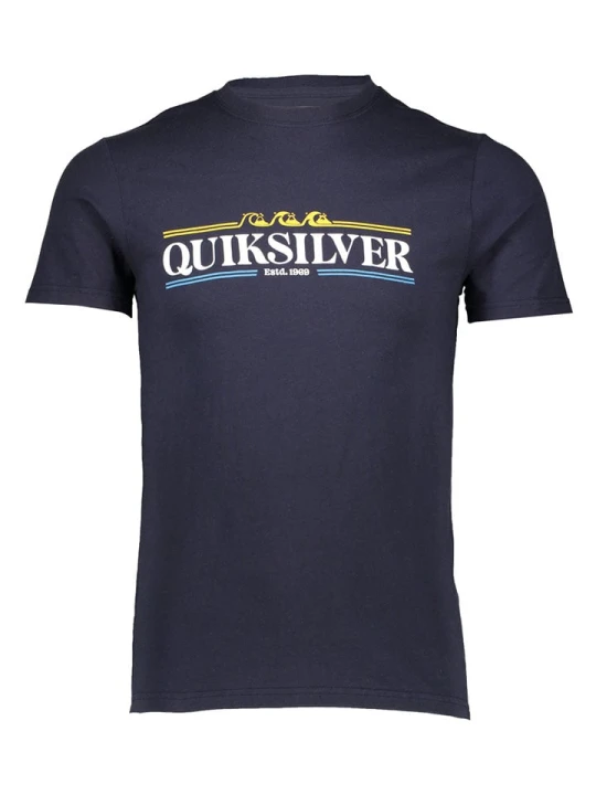 Zdjęcie produktu Quiksilver Koszulka "Gradient Lines" w kolorze granatowym rozmiar: S