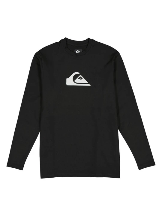 Zdjęcie produktu Quiksilver Koszulka kąpielowa "Solid Streak" w kolorze czarnym rozmiar: 152