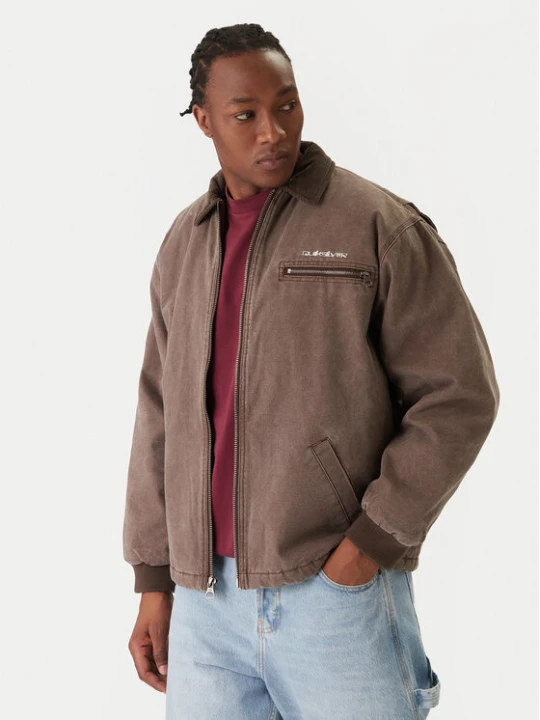 Zdjęcie produktu Quiksilver Kurtka jeansowa Shaper Pad EQYJK04174 Brązowy Regular Fit
