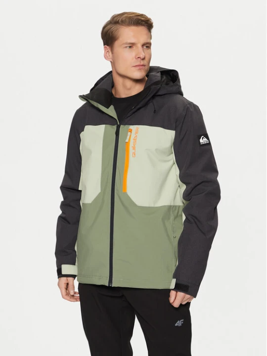 Zdjęcie produktu Quiksilver Kurtka narciarska Dawson EQYTJ03451 Zielony Slim Fit