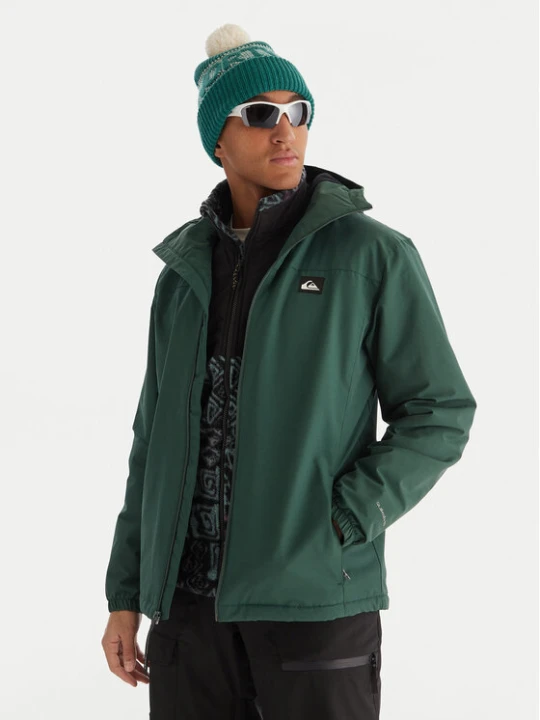 Zdjęcie produktu Quiksilver Kurtka przejściowa Overcast 3K EQYJK04202 Zielony Regular Fit