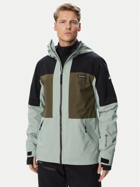 Zdjęcie produktu Quiksilver Kurtka snowboardowa Forever Stretch Gore-Tex Jk EQYTJ03549 Zielony Regular Fit