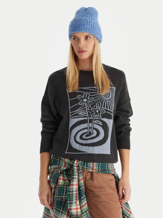 Zdjęcie produktu Quiksilver Sweter Barnwell EQWSW03026 Szary Regular Fit