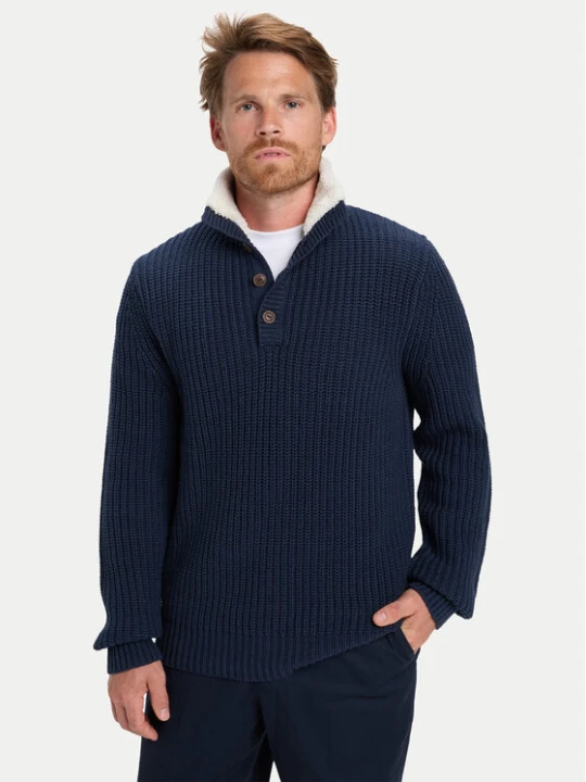 Zdjęcie produktu Quiksilver Sweter Boulevard EQYSW03328 Granatowy Regular Fit