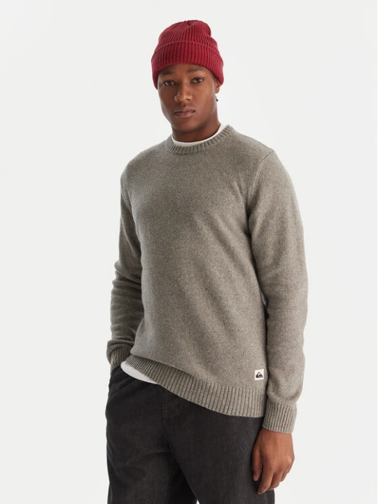 Zdjęcie produktu Quiksilver Sweter Slow Song Neppy EQYSW03325 Szary Regular Fit