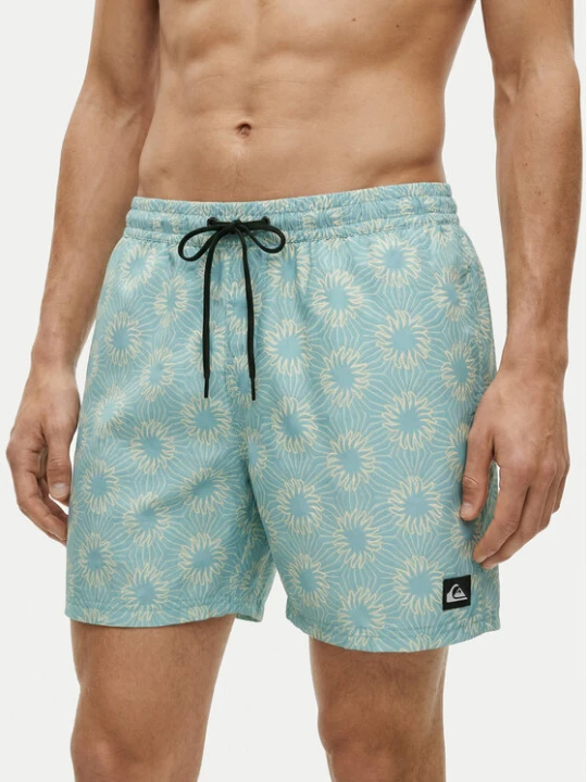 Zdjęcie produktu Quiksilver Szorty kąpielowe Everyday Printed Volley 15 EQYJV04219 Turkusowy Regular Fit