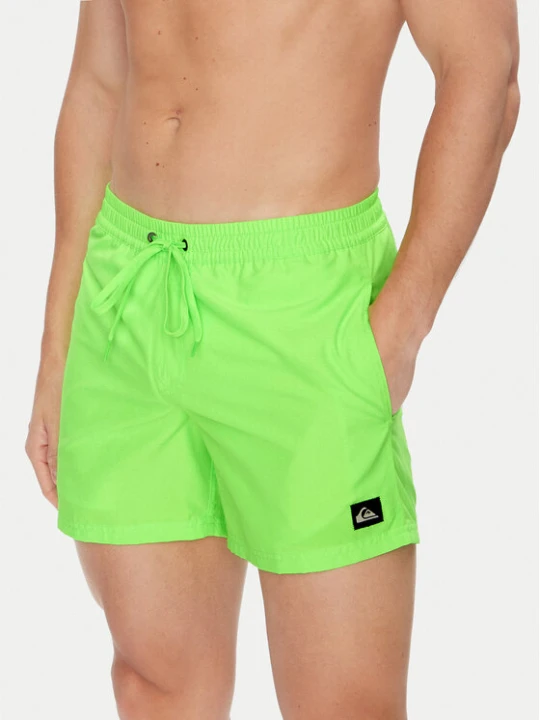 Zdjęcie produktu Quiksilver Szorty kąpielowe Everyday Solid Volley 15 EQYJV04120 Zielony Regular Fit
